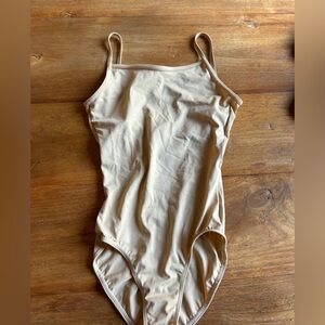 tan leotard